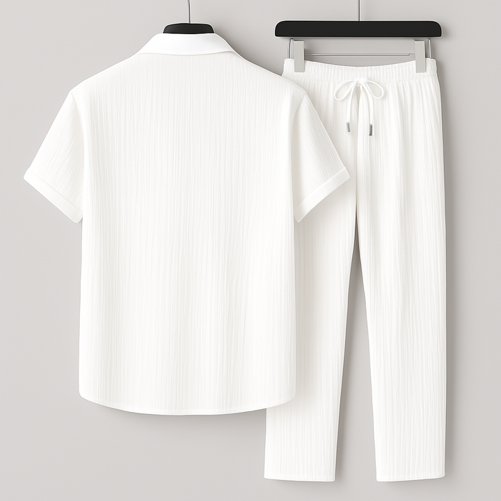 Derek | Herren Casual Zweiteiliges Set mit Kurzarm