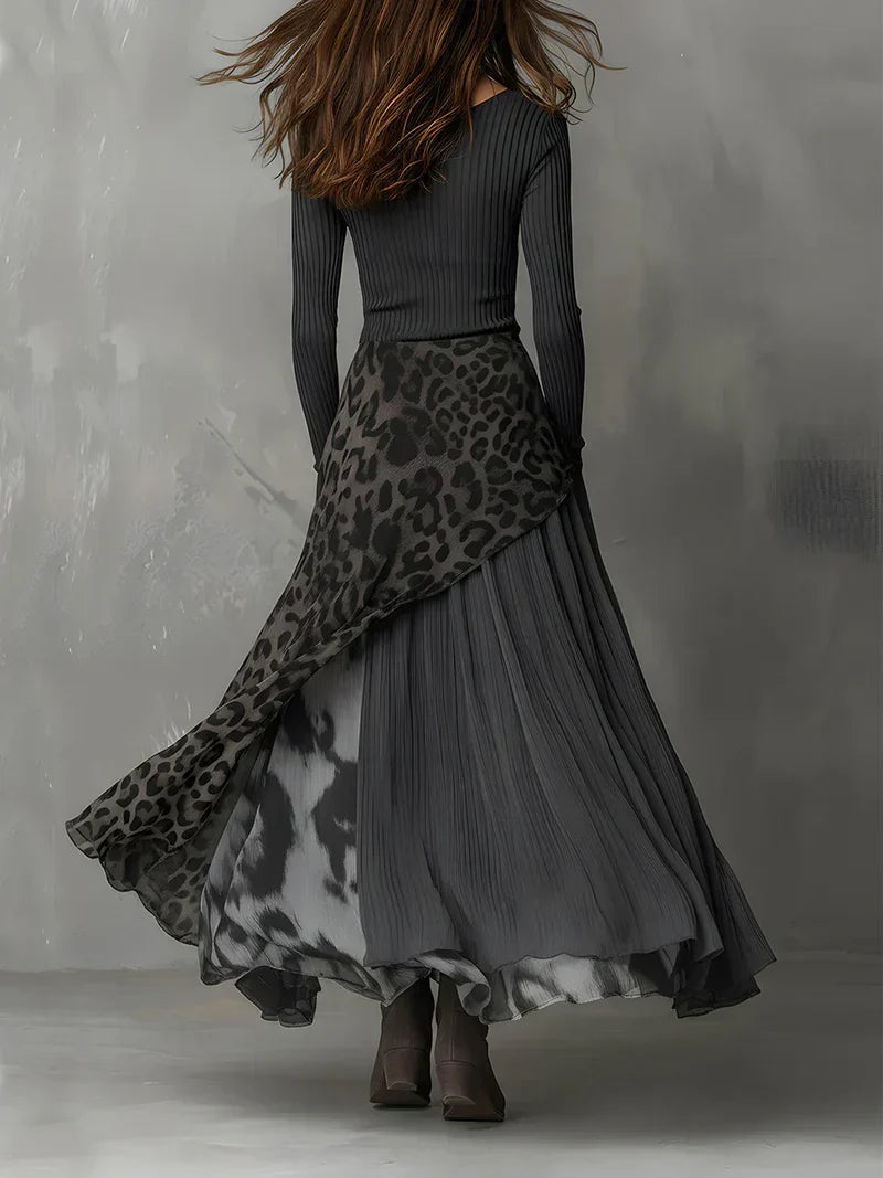 Zoya | Élégante robe longue à manches longues pour femme
