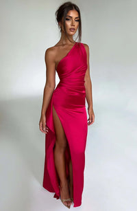 Emilia | Women's Elegant One-Shoulder Cut Maxi Dress