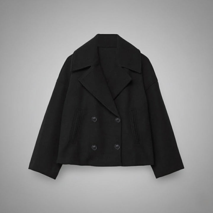 Aurora | Damen Elegante Knöpfen Kurzmantel