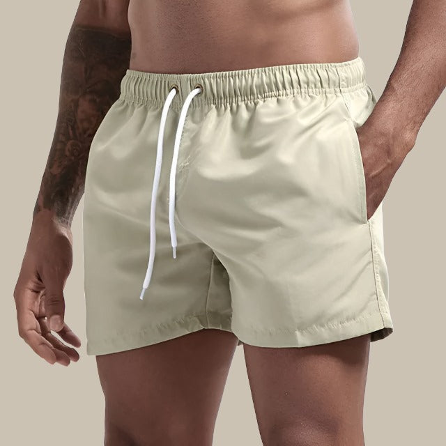 René | Herren Elastischer Bund Slim Fit Badehose