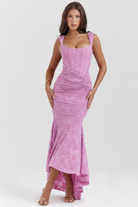 Linda | Robe formelle à taille froncée pour invitée de mariage femme  