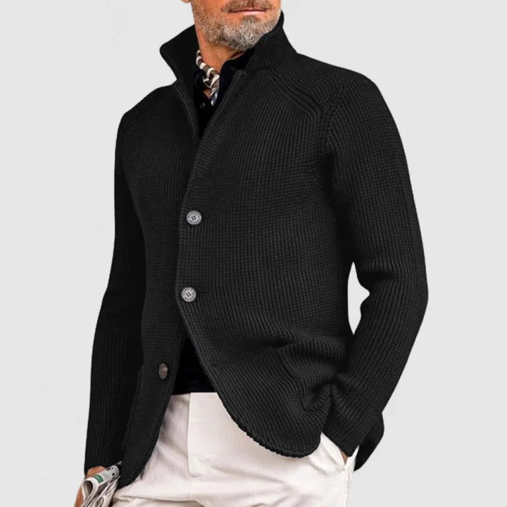 Daniel | Cardigan con bottoni raffinato da uomo con collo alla coreana