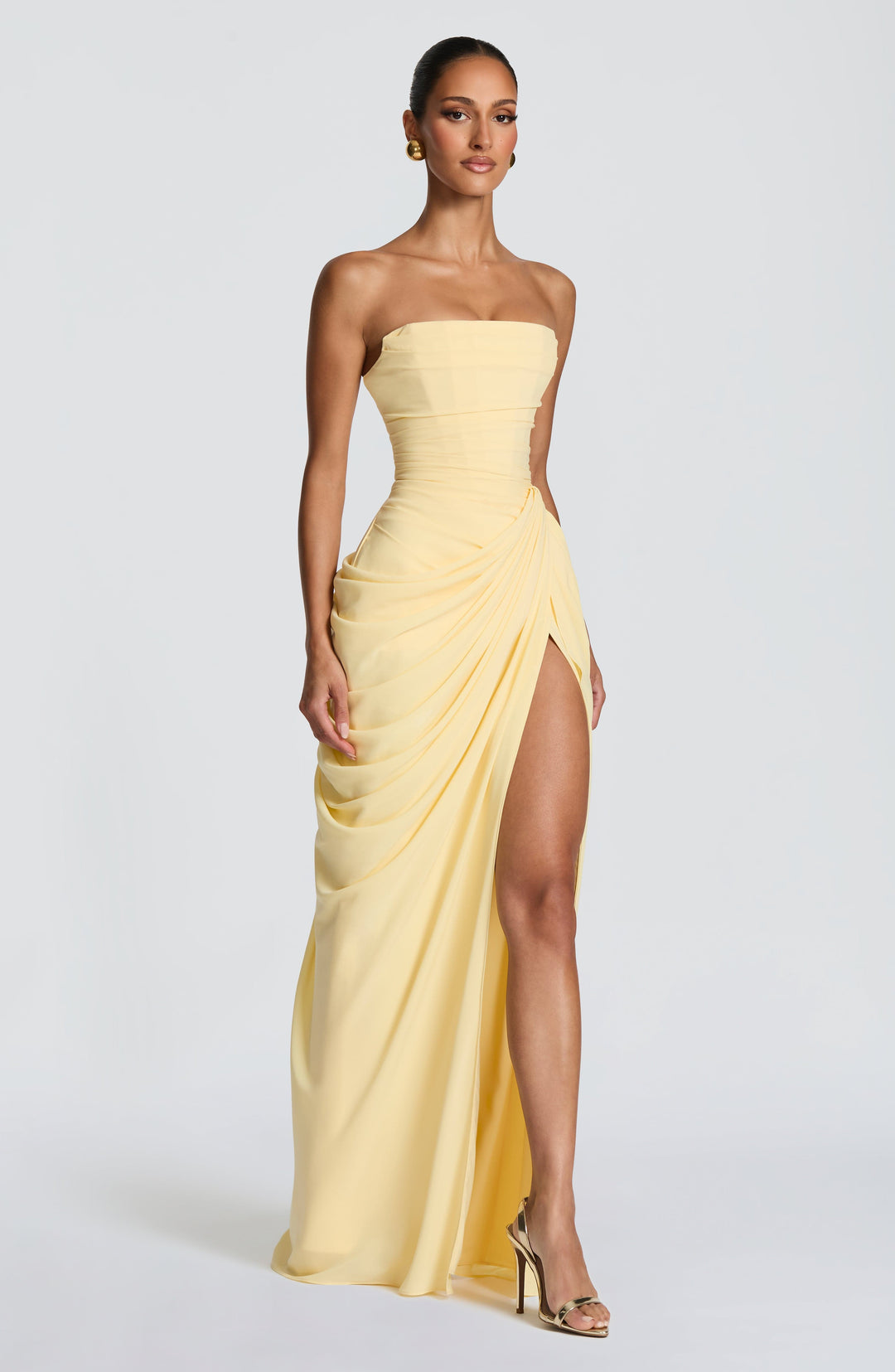 Klara | Damen Elegantes Trägerloses Korsett Kleid mit Schnürung