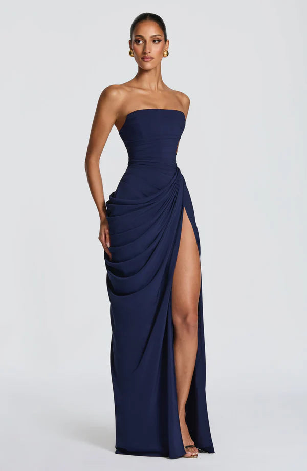 Klara | Damen Elegantes Trägerloses Korsett Kleid mit Schnürung