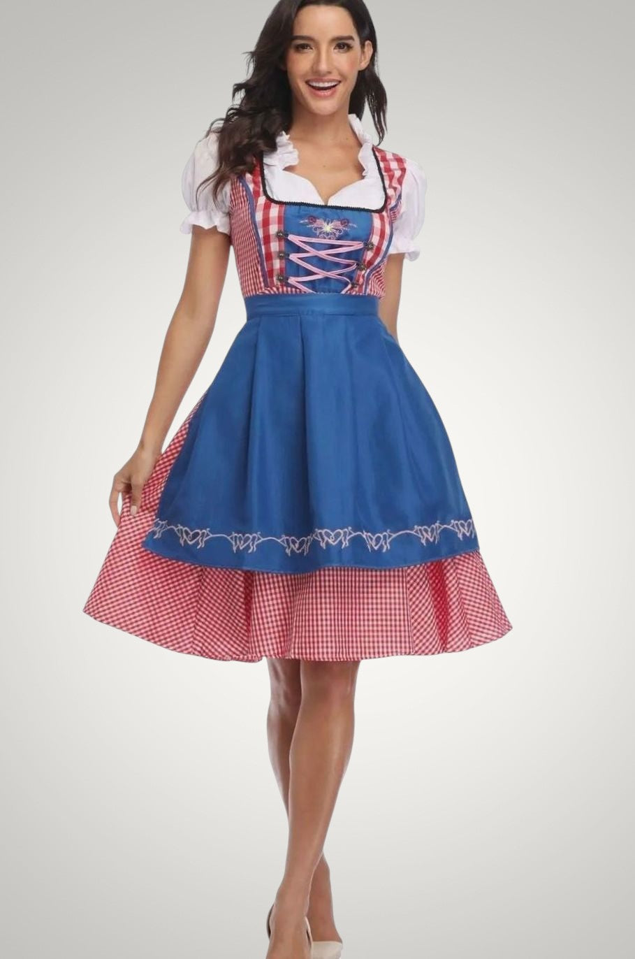 Luana | Damen Schulterfreies Trachten Dirndl-Mini