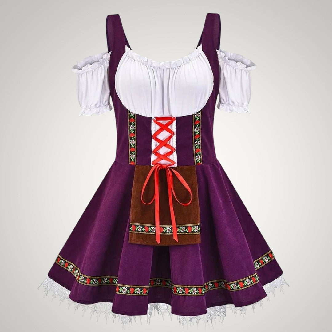 Luana | Damen Schulterfreies Trachten Dirndl-Mini