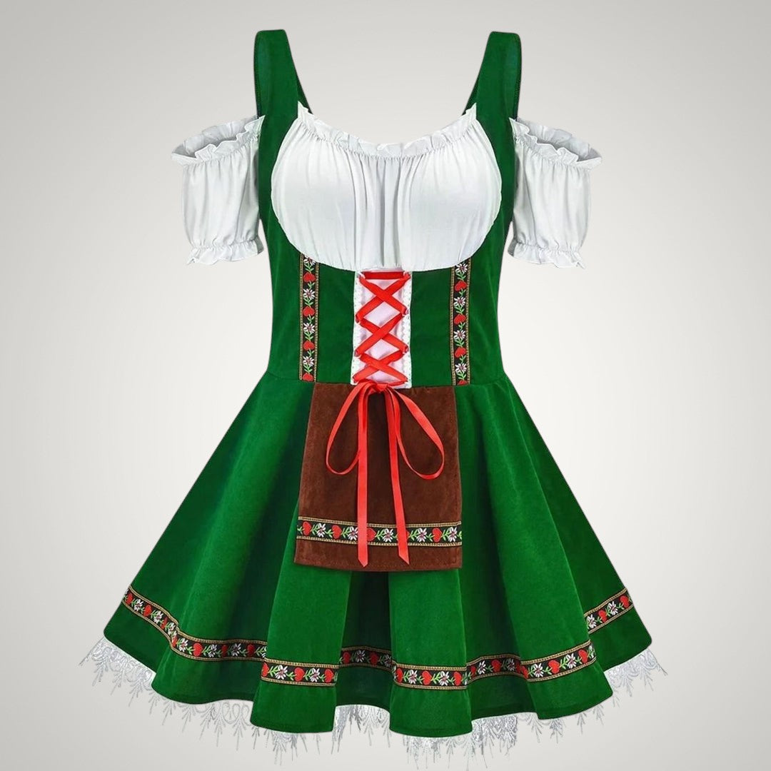Luana | Damen Schulterfreies Trachten Dirndl-Mini