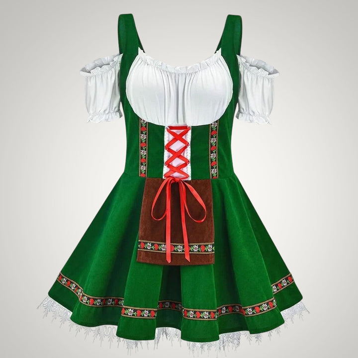 Luana | Damen Schulterfreies Trachten Dirndl-Mini
