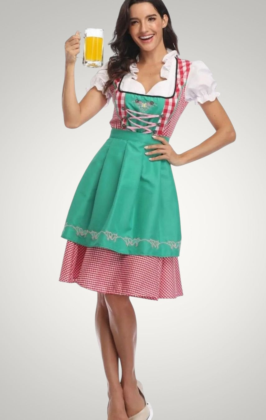 Luana | Damen Schulterfreies Trachten Dirndl-Mini