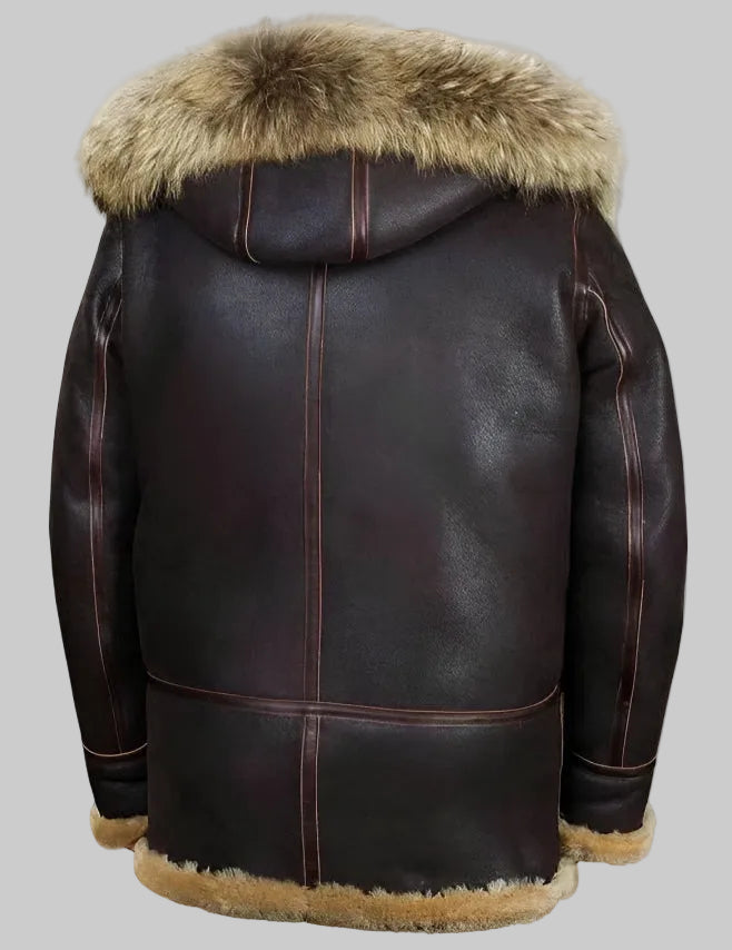Olivier | Veste d’hiver décontractée doublée en cuir pour homme