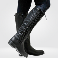 Odette | Damen Elegant Kniehohe Stiefel Mit Blockabsatz