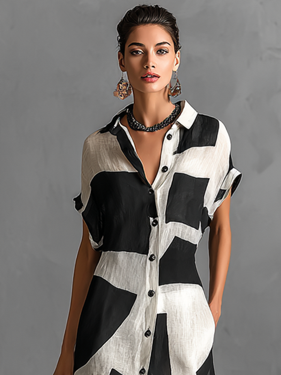 Jasmin | Robe longue imprimée en chemisier pour invitée à un mariage