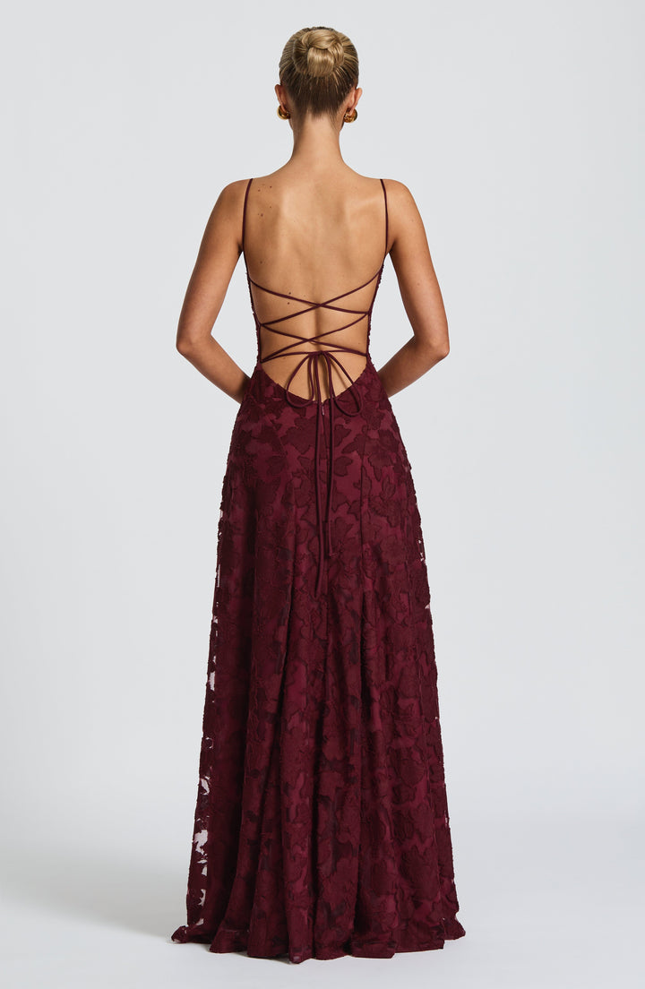 Lisanne | Abito da sera maxi elegante da donna ricamato