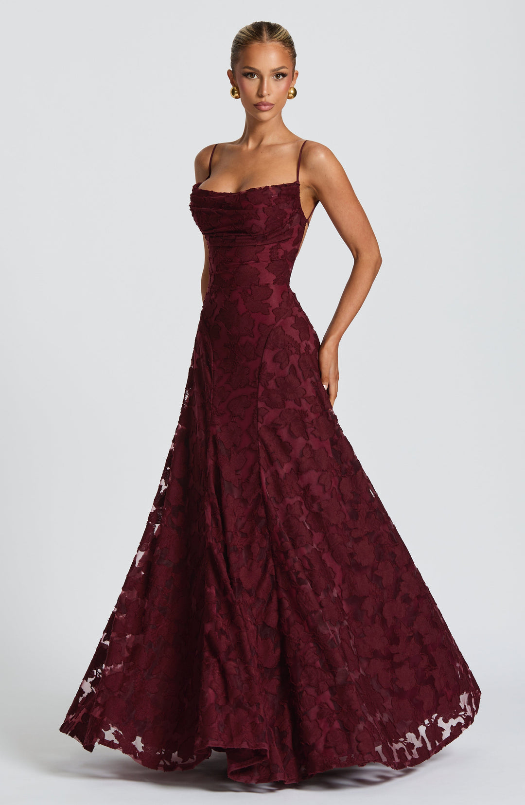 Lisanne | Abito da sera maxi elegante da donna ricamato