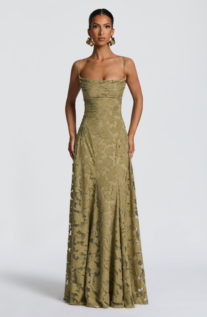 Lisanne | Abito da sera maxi elegante da donna ricamato