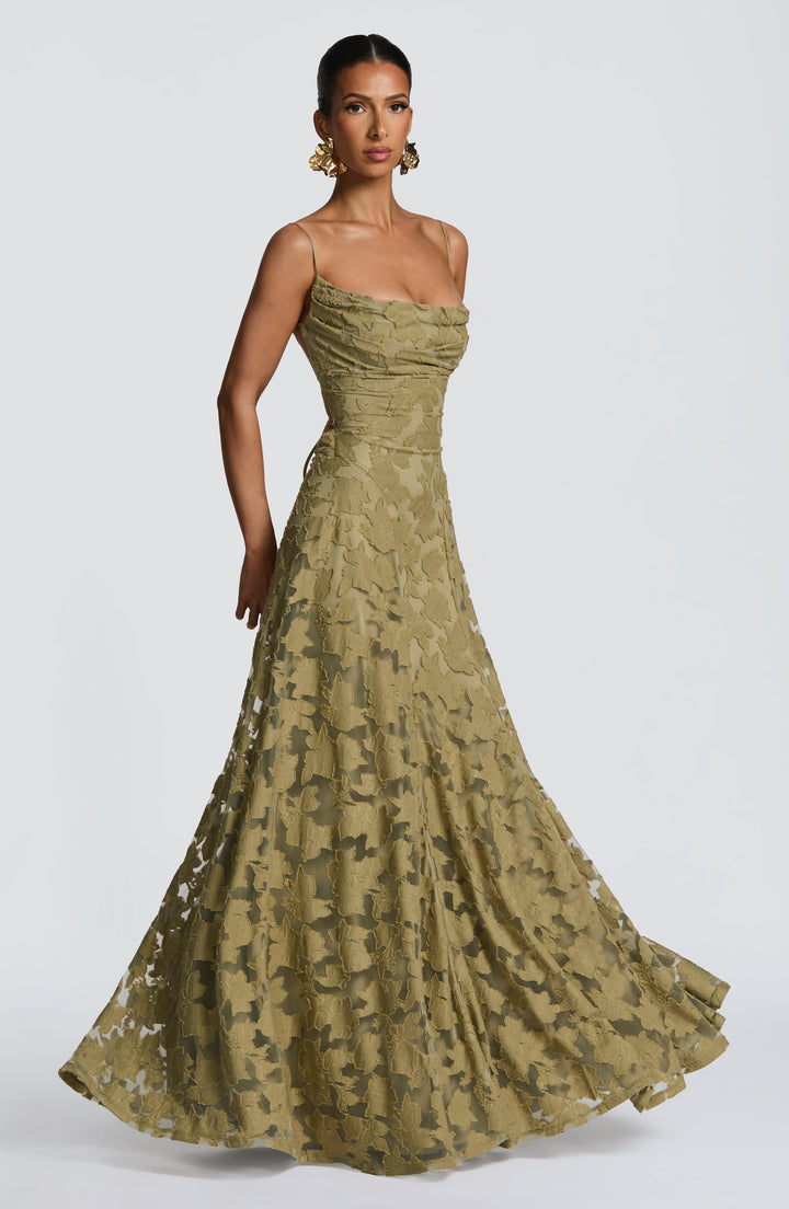 Lisanne | Abito da sera maxi elegante da donna ricamato