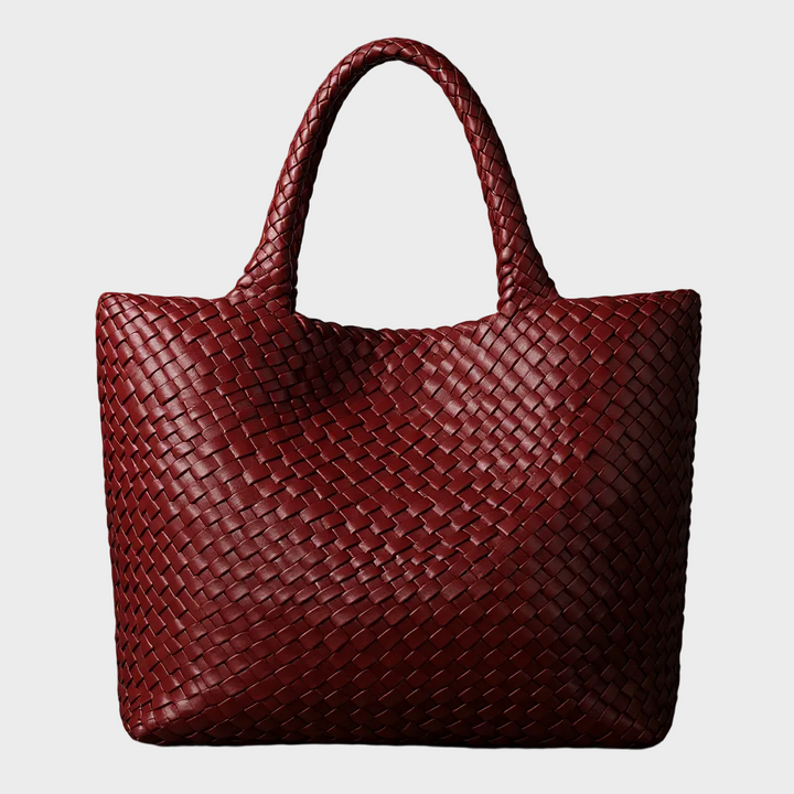 Julia | Sac bandoulière élégant en cuir tressé haut de gamme