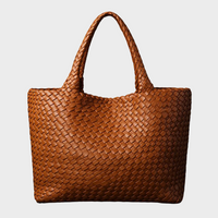 Julia | Sac bandoulière élégant en cuir tressé haut de gamme