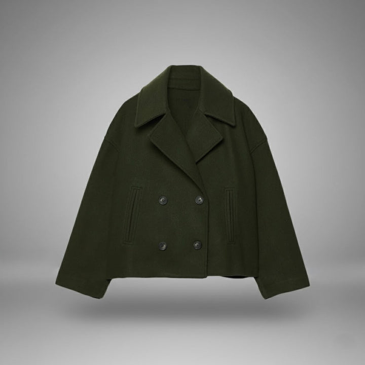 Aurora | Damen Elegante Knöpfen Kurzmantel