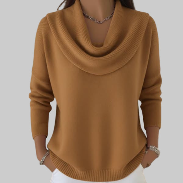 Carlotta | Maglione comodo da donna con scollo a cascata