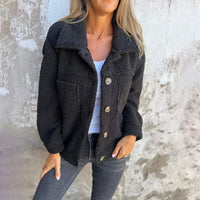 Marianne | Women's Fashionable Autumn Teddy Jacket with Buttons