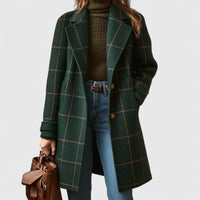 Eline | Damen Modische Retro Karojacke