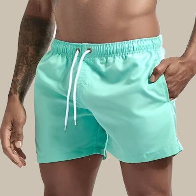 René | Herren Elastischer Bund Slim Fit Badehose