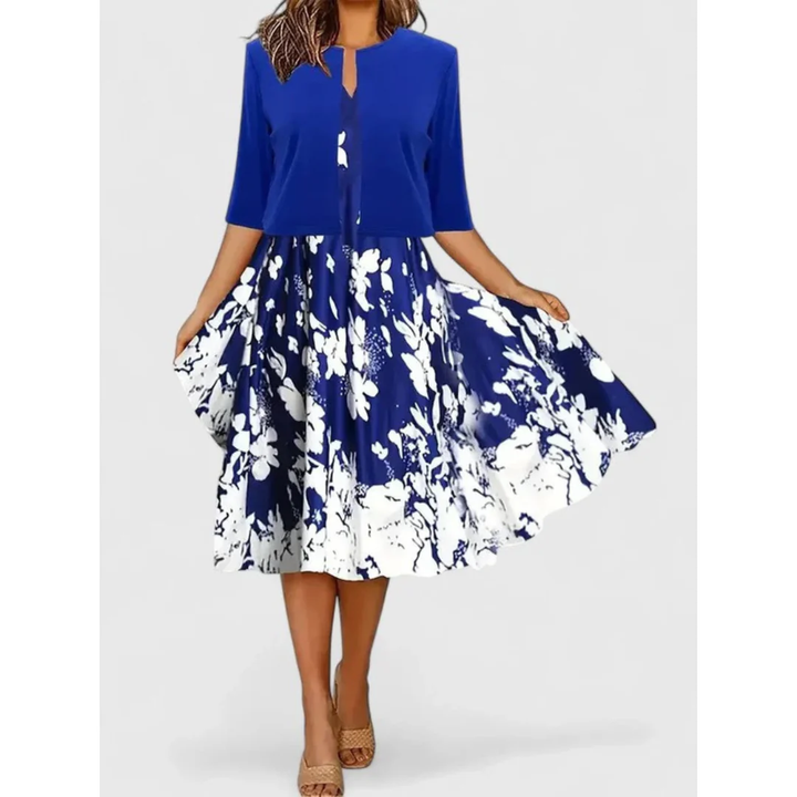 Meike | Abito midi boho da donna con cardigan corto