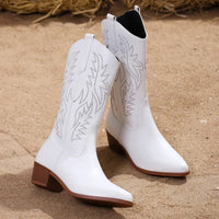 Flavia | Women's Embroidered Western Cowboy Boots