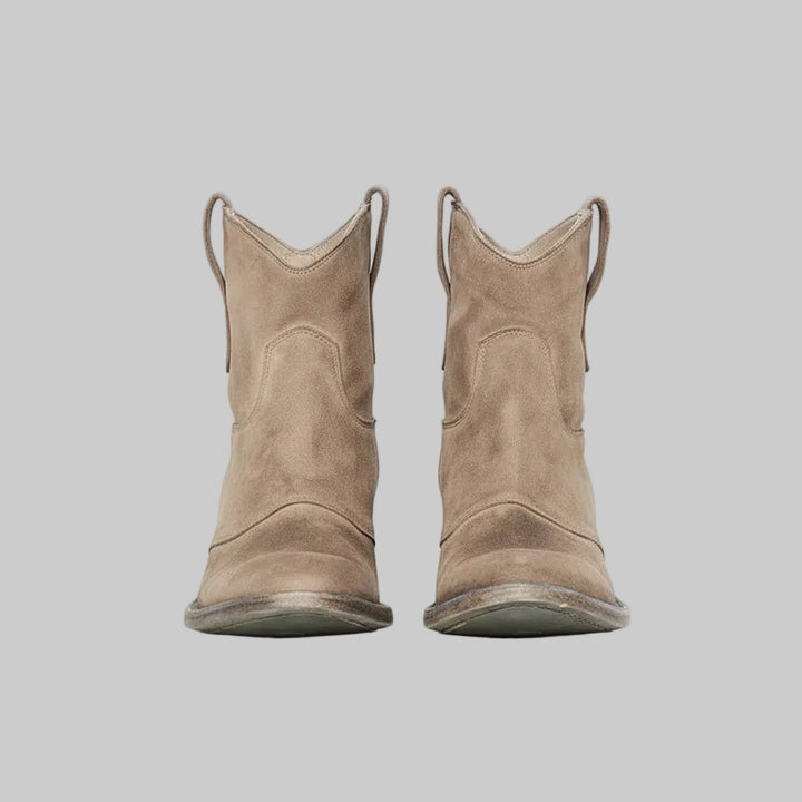 Jara | Stivaletti in pelle scamosciata stile western da donna