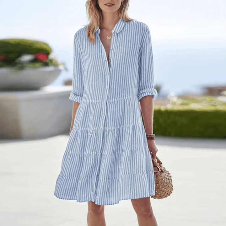 Rosanna | Damen Gestreiftes Sommerkleid Hochzeitsgast