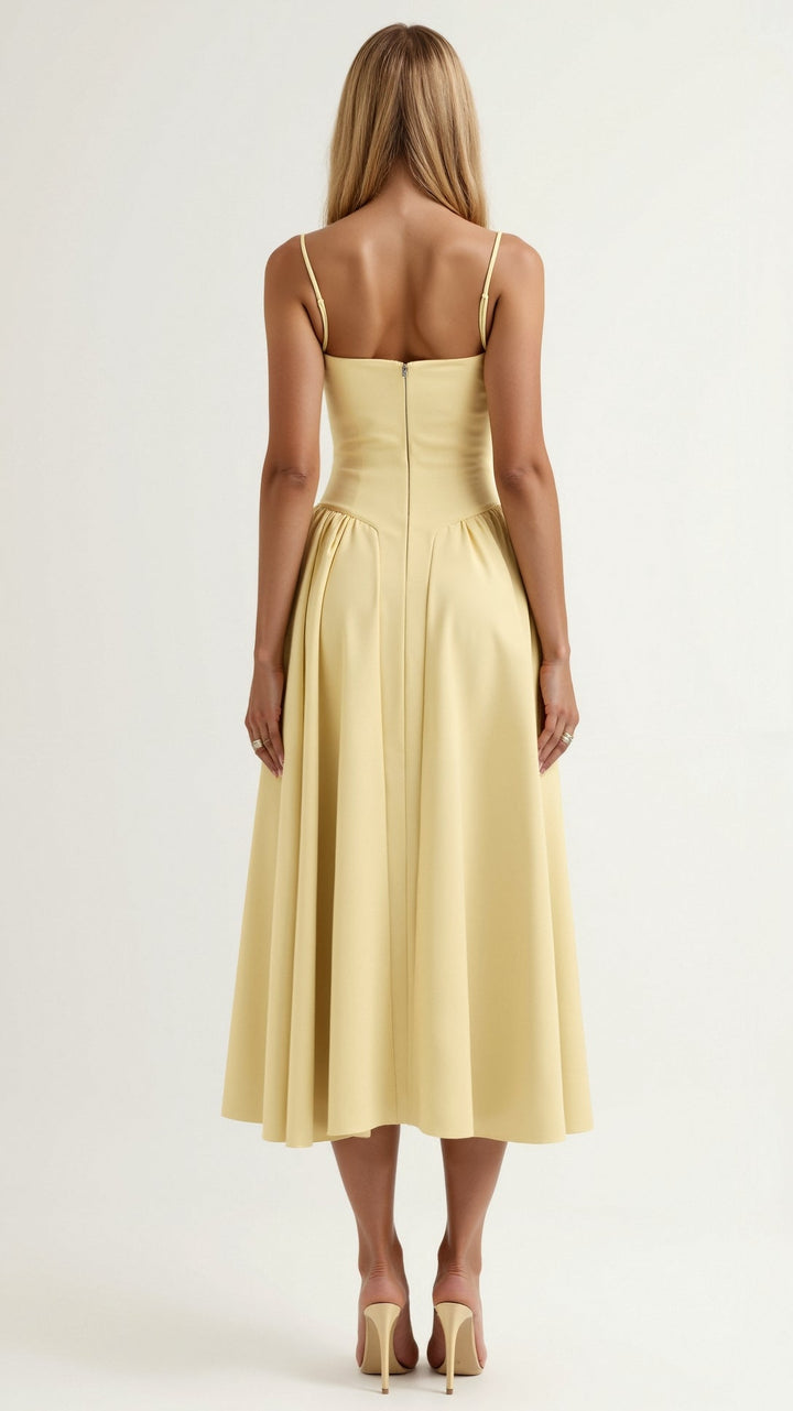 Carina | Robe de soirée midi élégante