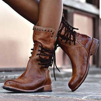 Filmora | Women's Casual Orthopedic Low Block Heel Boots