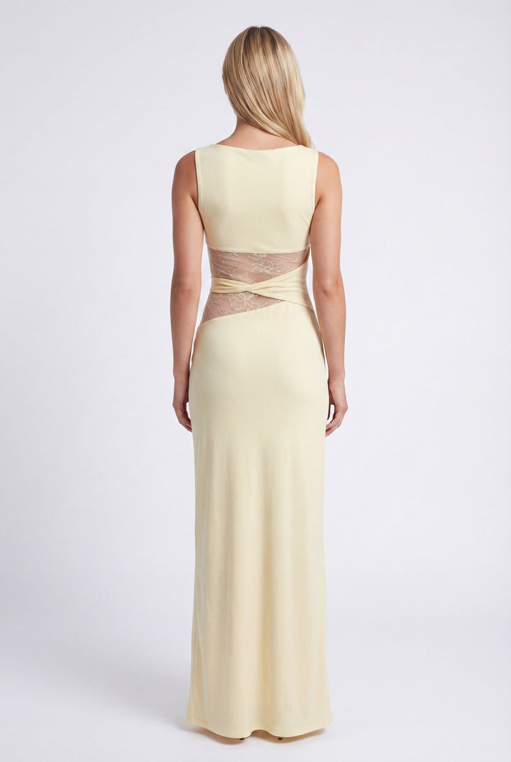 Florence | Robe élégante brodée pour invitées de mariage avec dentelle pour femmes