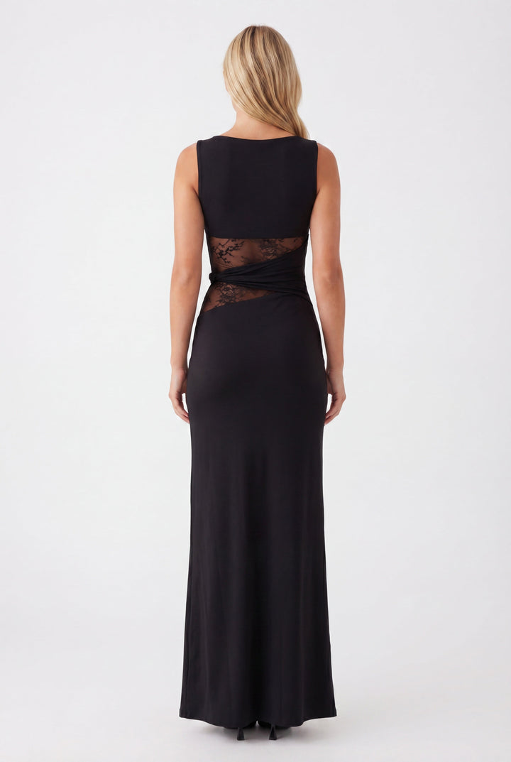 Florence | Robe élégante brodée pour invitées de mariage avec dentelle pour femmes