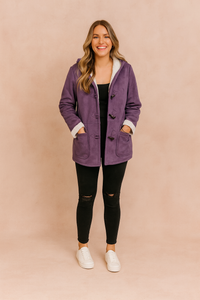 Samira | Damen Winter Seitentaschen Gefütterte Jacke