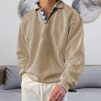 Matteo | Herren Klassisches Langarm Poloshirt