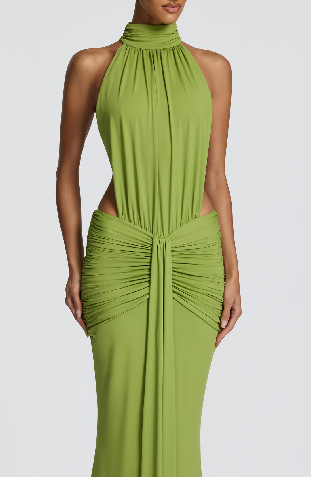 Sonja| Robe de soirée élégante à nouer autour du cou avec dos nu pour femmes  
