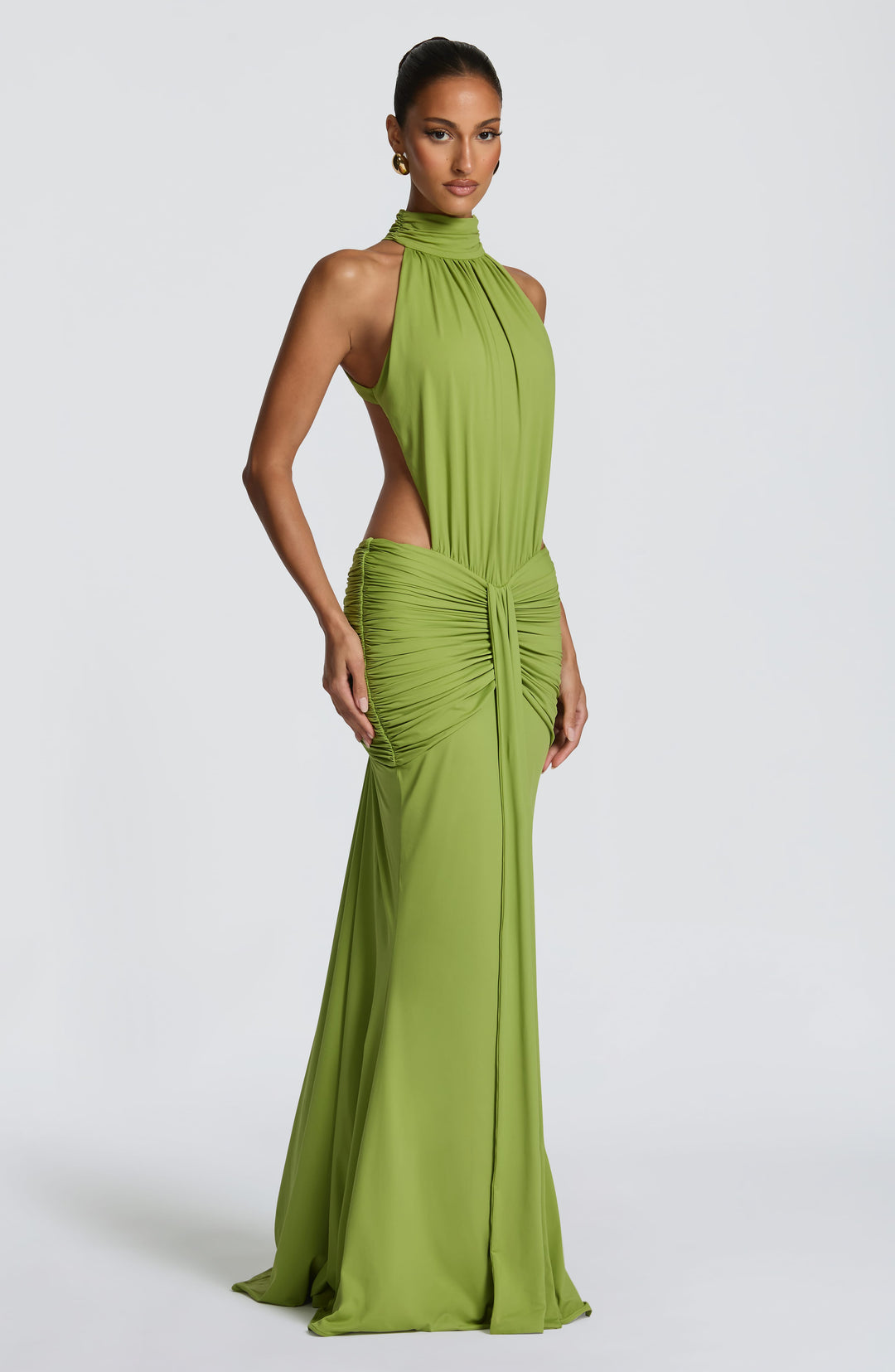 Sonja| Robe de soirée élégante à nouer autour du cou avec dos nu pour femmes  