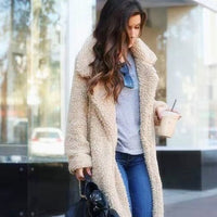 Daisy | Lungo trench teddy da donna in morbido pile