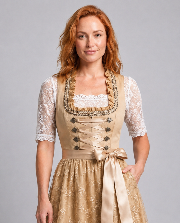 Vera | Damen Traditionelles Schnuermieder Dirndl