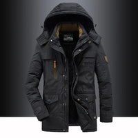 William | Parka d’hiver pour homme, à capuche et doublée chaudement