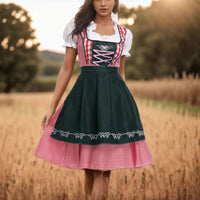 Rachel | Damen Traditionelles Kariertes Dirndl