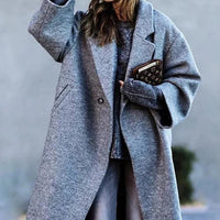 Claire | Long manteau oversize en laine pour femme