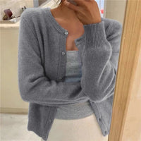 Alessia | Damen Modischer Strick Cardigan